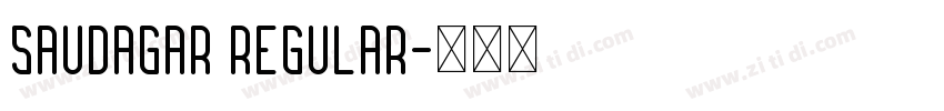 Saudagar Regular字体转换